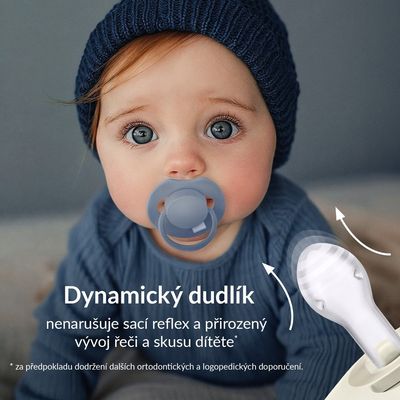 LOVI Cumlík silikónový dynamický Prime 0-6m Nude