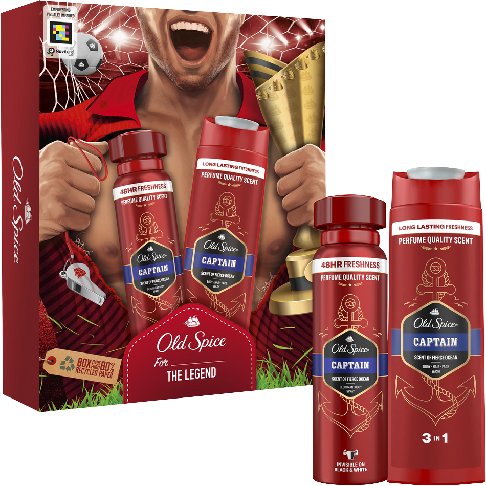 Old Spice Captain Footballer Darčeková Sada