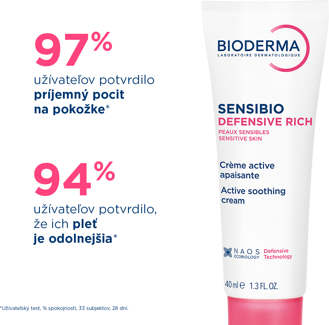 Bioderma Sensibio Defensive rich upokojujúci krém s výživnou textúrou 40 ml