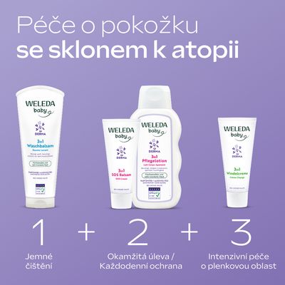 Weleda 3v1 DERMA Umývací balzam 200 ml