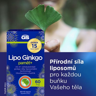 GS Lipo Ginkgo pamäť+ 105 kapsúl