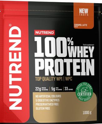 Nutrend 100% Whey Protein Karamelové latté 1000 g