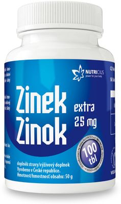 Nutricius Zinok extra 25 mg 100 tabliet