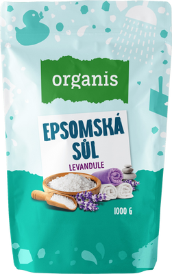 Organis Epsomská soľ levanudle 1000 g