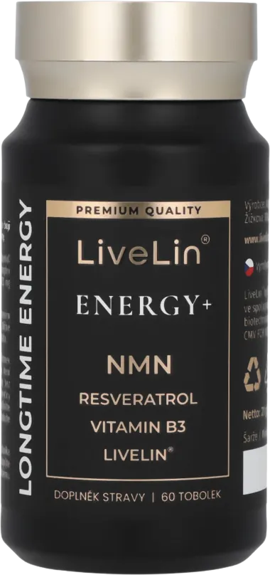 LiveLin ENERGY+ 60 tvrdých kapsúl