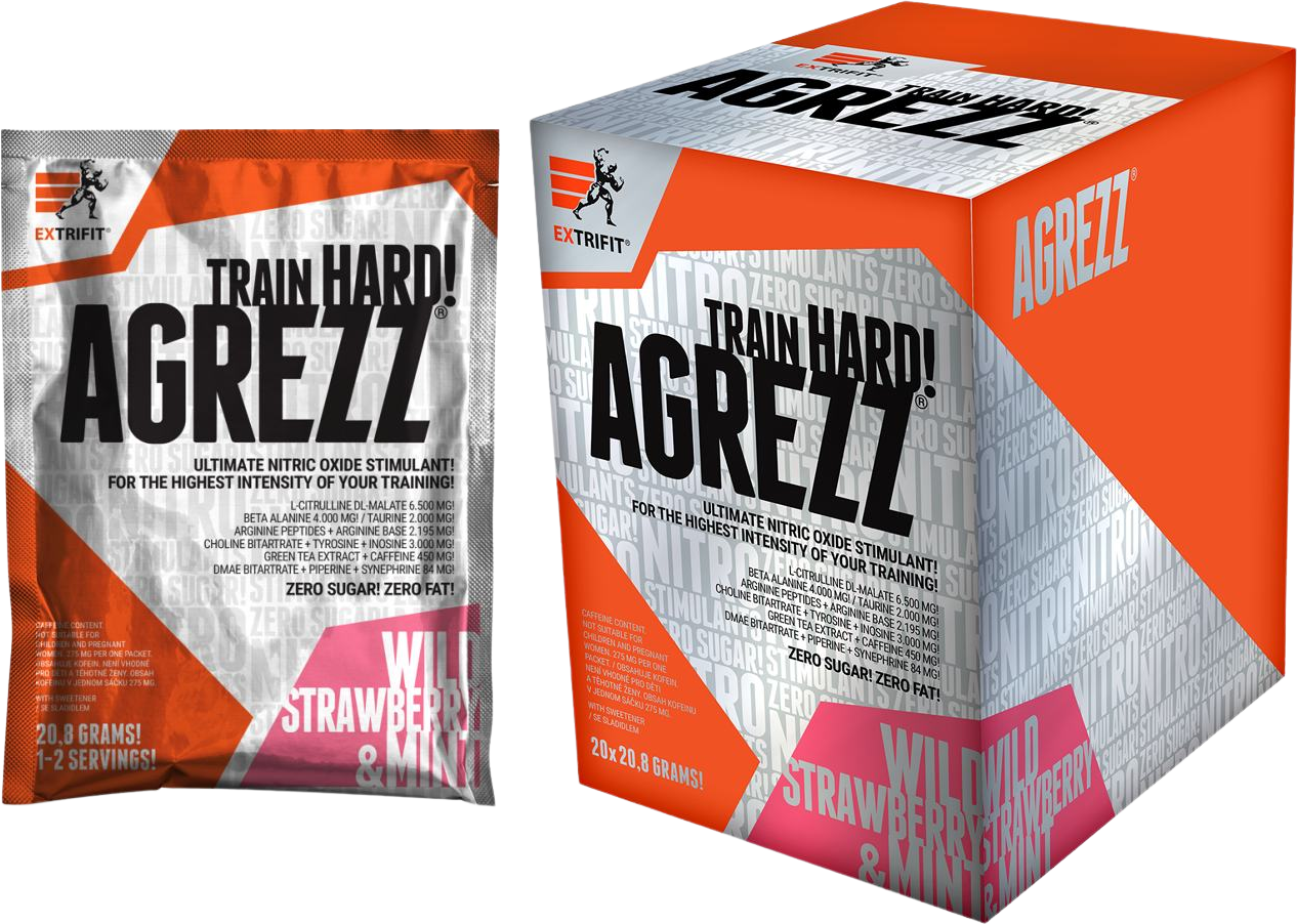 Extrifit Agrezz divoká jahoda & mentol sáčky 20 x 20.8 g