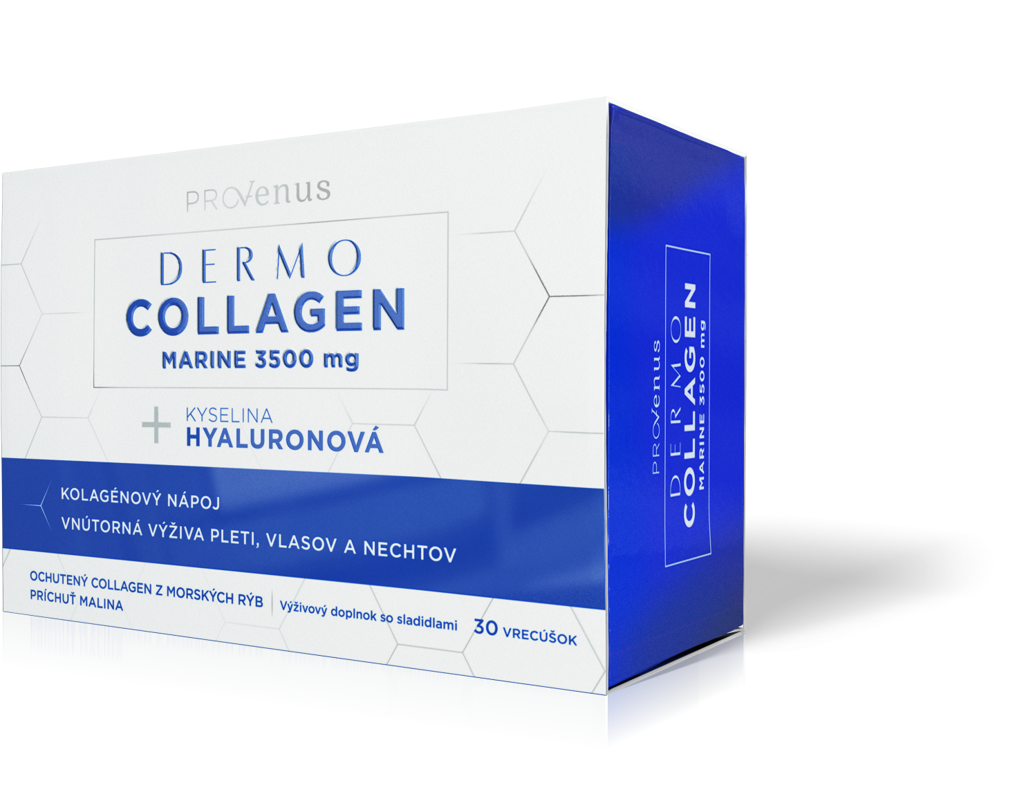 ProVenus DermoCollagen Marine 3500 mg prášok s malinovou príchuťou 30 vrecúšok
