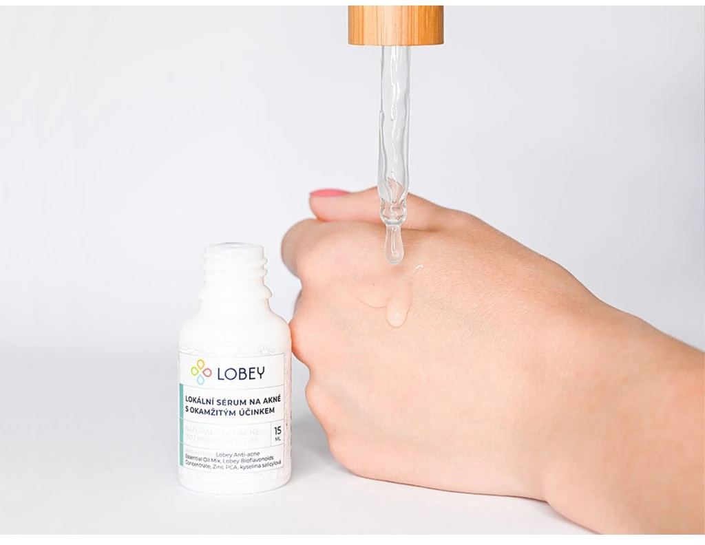 Lobey Lokálne sérum na akné s okamžitým účinkom 15 ml