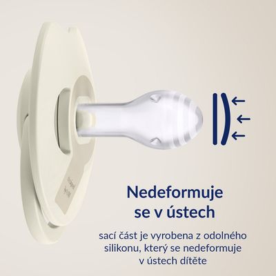 LOVI Cumlík silikónový dynamický Prime 0-6m Nude