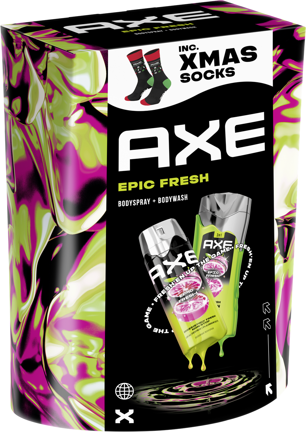 Axe Epic Fresh darčeková kazeta s ponožkami