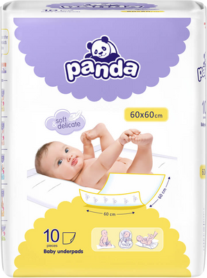 Panda Detské prebaľovacie podložky 10 ks