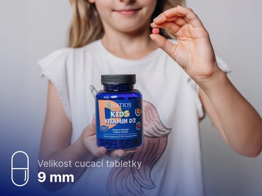 Natios Kids Vitamín D3, 400 IU 120 tabliet