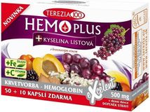 Terezia Hemoplus + Kyselina listová 60 kapslí