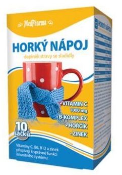 MedPharma HORÚCI NÁPOJ vrecká, pomarančová aróma 10 ks