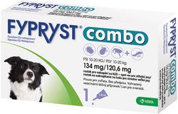 Fypryst Combo 134 mg/120,6 mg Psy 10-20 kg 1.34 ml