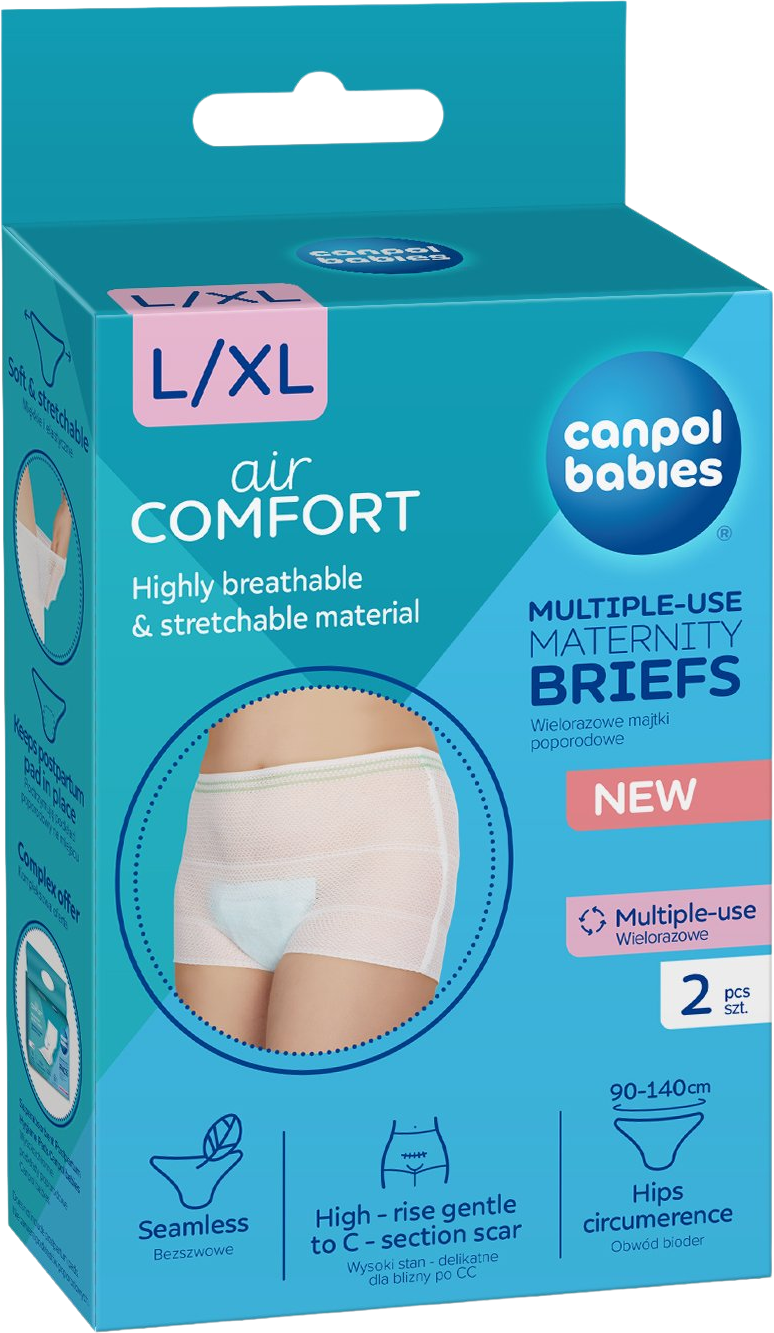Canpol babies Elastické nohavičky materské - po pôrode L/XL, 2 ks