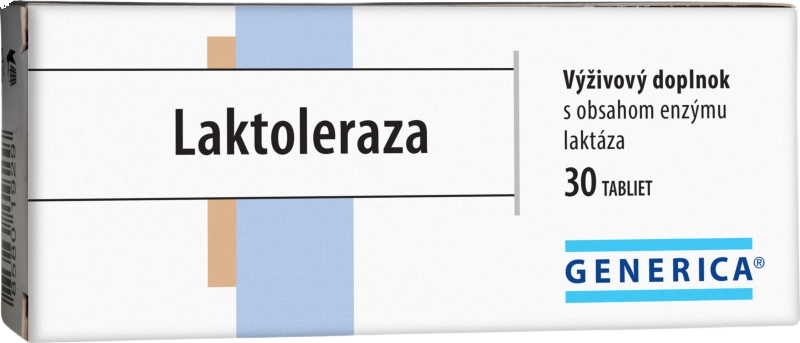 Generica Laktoleraza s obsahom enzýmu 30 tabliet