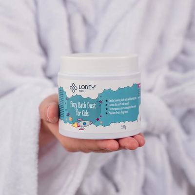 Lobey Šumivý prach do kúpeľa pre deti 140 g