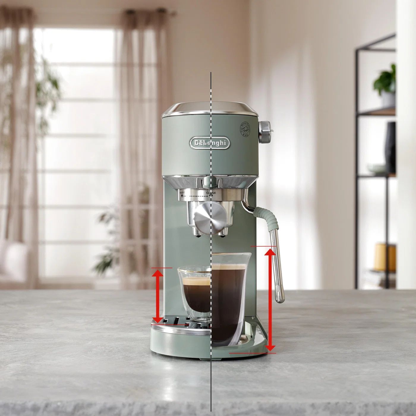 DeLonghi Dedica Duo EC890.GR pákový kávovar zelený