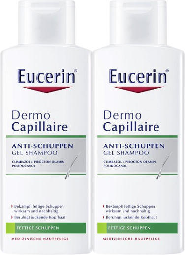Eucerin DermoCapillaire Šampón proti suchým lupinám 2 x 250 ml